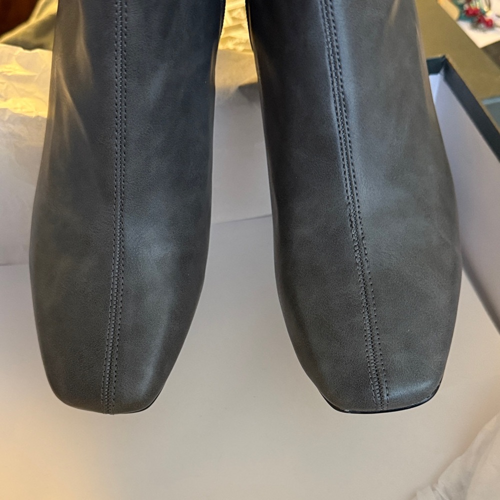 Anthropologie Charcoal Heeled Boots - Picture 8 of 8